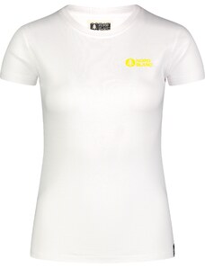 Nordblanc Bela ženska majica iz organskega bombaža SUNSHINE