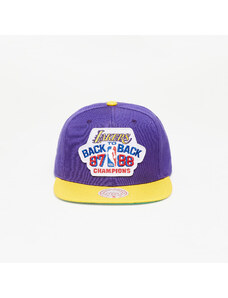 Mitchell & Ness NBA Lakers B2B Snapback Hwc Los Angeles Lakers Purple/ Yellow