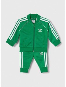 Trenirka za dojenčka adidas Originals zelena barva