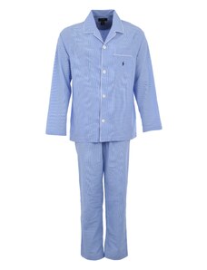 Polo Ralph Lauren Dolga pižama svetlo modra / bela