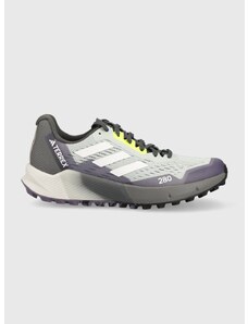 Čevlji adidas TERREX Agravic Flow 2.0 Trail ženski, siva barva