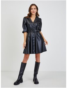 Black Leatherette Dress with Strap ORSAY - Ladies