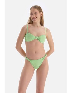 Dagi Green Strapless Bikini Top
