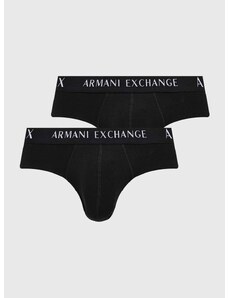 Moške spodnjice Armani Exchange 2-pack moški, črna barva