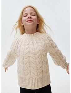 Otroški pulover Mayoral bež barva