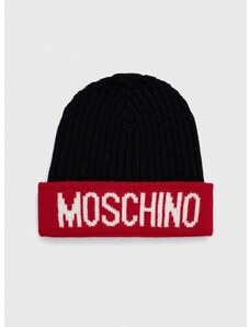 Volnena kapa Moschino rdeča barva