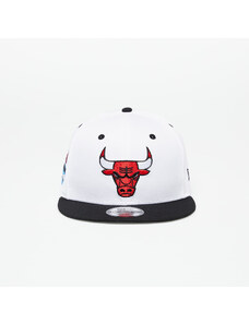 New Era Chicago Bulls White Crown Patch 9Fifty Snapback Cap Optic White/ Black