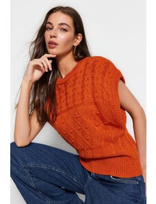 Trendyol ploščice vzorčasti pulover za pletenine za posadko