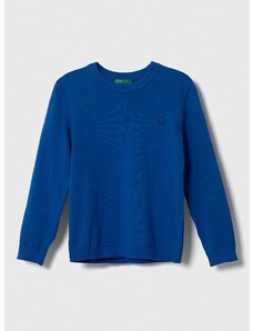 Otroški bombažen pulover United Colors of Benetton