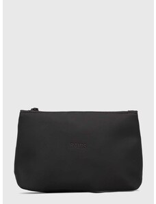 Kozmetična torbica Rains črna barva