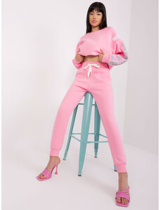 Fashionhunters Pink insulated sweatpants