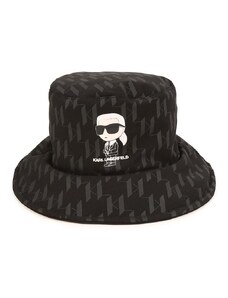 Otroški klobuk Karl Lagerfeld črna barva