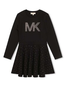 Otroška obleka Michael Kors črna barva
