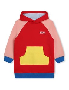 Otroška obleka Kenzo Kids rdeča barva