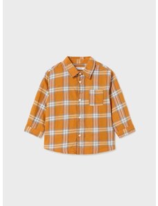 Bombažna srajca za dojenčka Mayoral oranžna barva