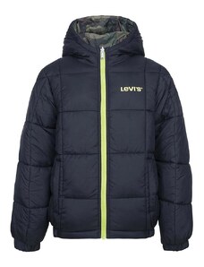 Otroška dvostranska jakna Levi's črna barva