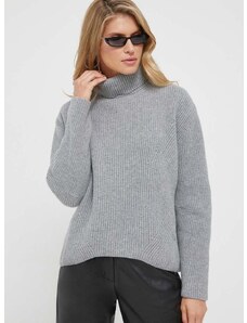 Volnen pulover Pinko ženski, siva barva