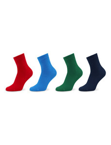 Set 4 parov otroških visokih nogavic United Colors Of Benetton