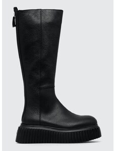 AGL Usnjeni elegantni škornji Merrell MILAGROS BOOT ženski, črna barva, D751560PGKI0121013