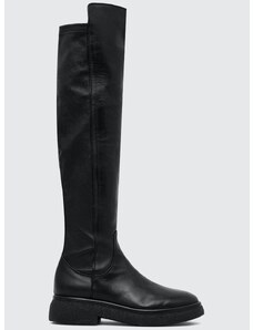 Usnjeni elegantni škornji AGL ALISON R BOOT ženski, črna barva, D721586PWK06891013
