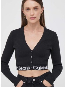 Jopica Calvin Klein Jeans ženski, črna barva