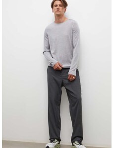 Volnen pulover Drykorn moški, siva barva