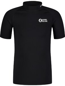 Nordblanc Črna otroška majica z uv zaščito COOLKID