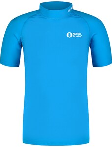 Nordblanc Modra otroška majica z uv zaščito COOLKID