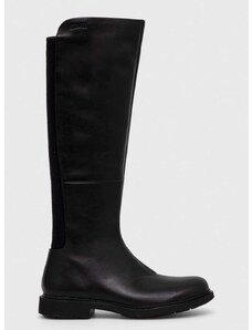Usnjeni elegantni škornji Camper Neuman ženski, črna barva, K400248.003