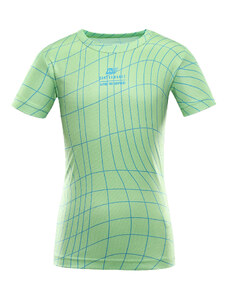Children's quick-drying T-shirt ALPINE PRO BASIKO neon green gecko variant PA