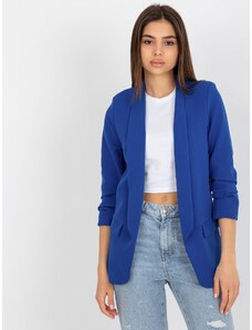 Fashionhunters Dark blue jacket with 3/4 sleeves by Adele