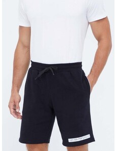 Bombažne kratke hlače Emporio Armani Underwear črna barva