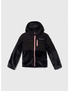 Otroška jakna Columbia črna barva