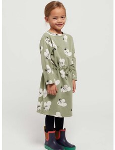 Otroška obleka Bobo Choses zelena barva