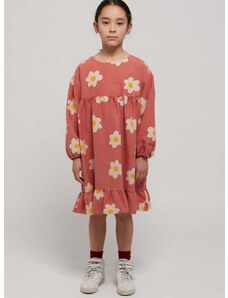 Otroška bombažna obleka Bobo Choses roza barva
