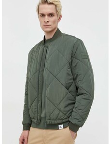 Bomber jakna Calvin Klein moški, zelena barva