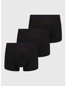 Boksarice Tommy Hilfiger 3-pack moški, črna barva