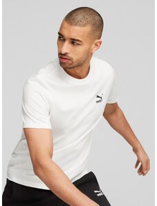 White Men's T-Shirt Puma Classics Small Logo - Men