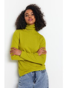 Trendyol olje Green Premium/posebna stoječa ovratnica za prejo Osnovni pulover za pletenine