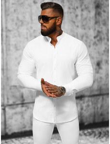 Elegantna moška srajca beli OZONEE O/V55