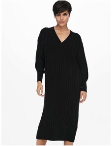 Black sweater midishdresses ONLY New Tessa - Women