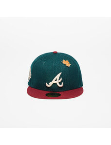 New Era Atlanta Braves Ws Contrast 59Fifty Fitted Cap New Olive/ Optic White