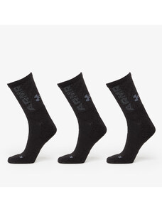 Under Armour 3-Maker Cushioned Mid-Crew 3-Pack Socks Black