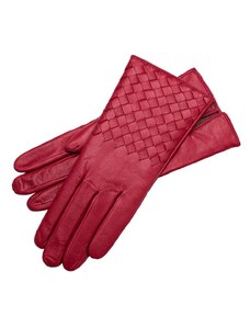 1861 Glove manufactory Trani Dark Red Leather Gloves