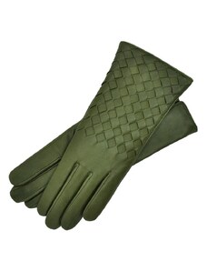 1861 Glove manufactory Trani Green Leather Gloves
