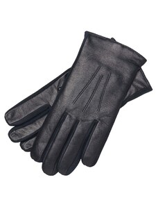 1861 Glove manufactory Sassari Navy Blue Leather Gloves