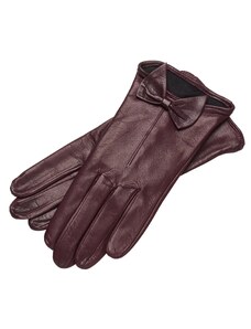 1861 Glove manufactory Avellino Aubergine Leather Gloves