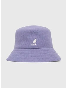 Volnen klobuk Kangol vijolična barva