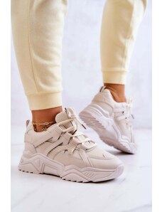Kesi Women's sports shoes Sneakersy beige Daren