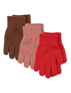 Otroške rokavice Konges Sløjd 3-pack roza barva